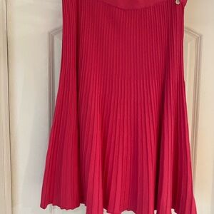 Biana Pink Knit A-Line Skirt